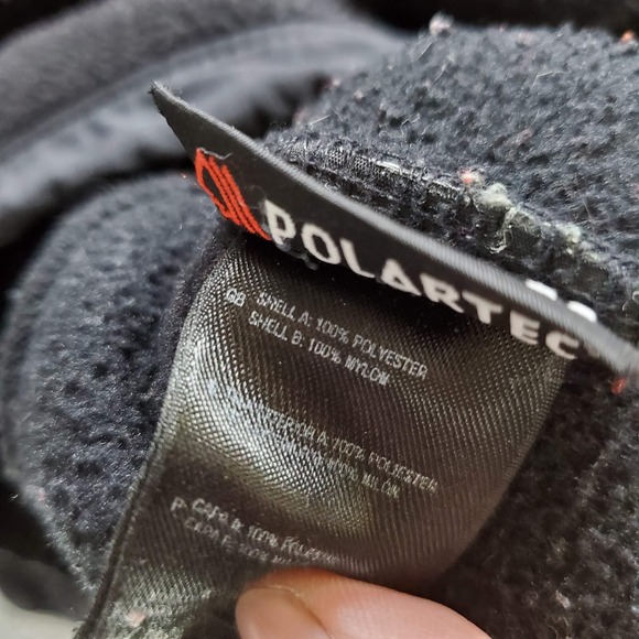 The North Face Women Jacket‎ Small Black Polartec Logo Full Zip Mock Neck - Picture 8 of 9